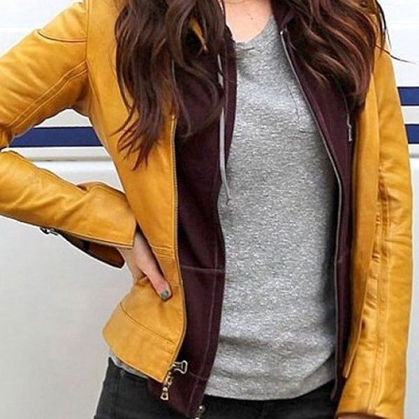 Ninja Turtles Reboot Megan Fox Leather Jacket Yellow