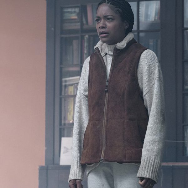 The Third Day Naomie Harris Brown Suede Vest